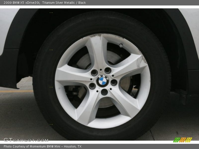 Titanium Silver Metallic / Black 2009 BMW X5 xDrive30i