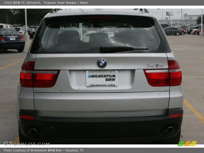 Titanium Silver Metallic / Black 2009 BMW X5 xDrive30i