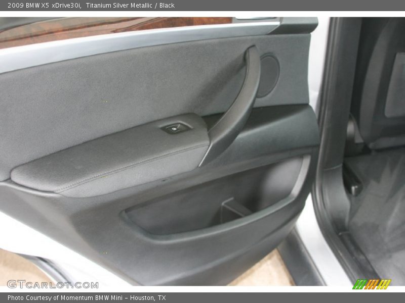 Titanium Silver Metallic / Black 2009 BMW X5 xDrive30i