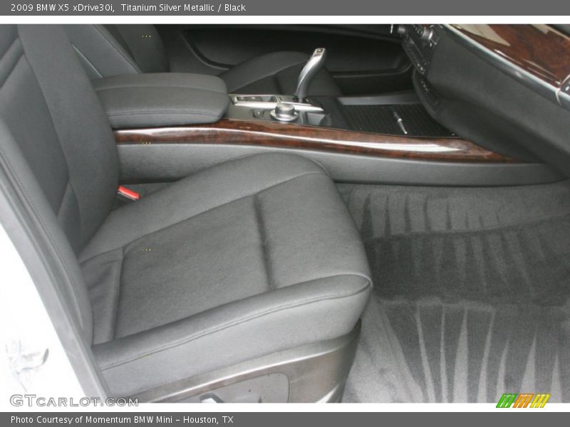 Titanium Silver Metallic / Black 2009 BMW X5 xDrive30i