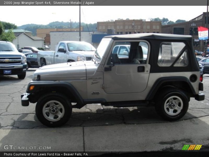Silverstone Metallic / Agate 2000 Jeep Wrangler Sport 4x4