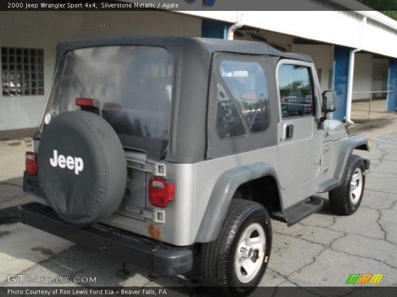 Silverstone Metallic / Agate 2000 Jeep Wrangler Sport 4x4