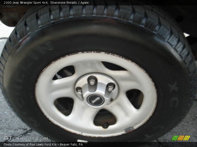 Silverstone Metallic / Agate 2000 Jeep Wrangler Sport 4x4