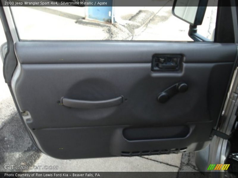 Silverstone Metallic / Agate 2000 Jeep Wrangler Sport 4x4