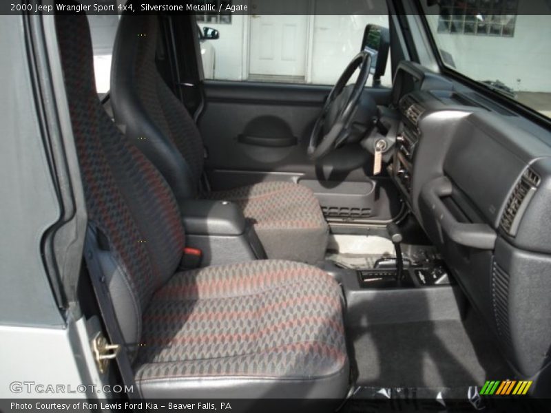 Silverstone Metallic / Agate 2000 Jeep Wrangler Sport 4x4
