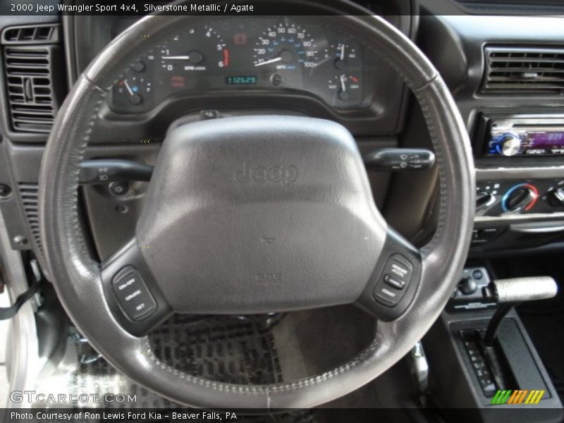 Silverstone Metallic / Agate 2000 Jeep Wrangler Sport 4x4
