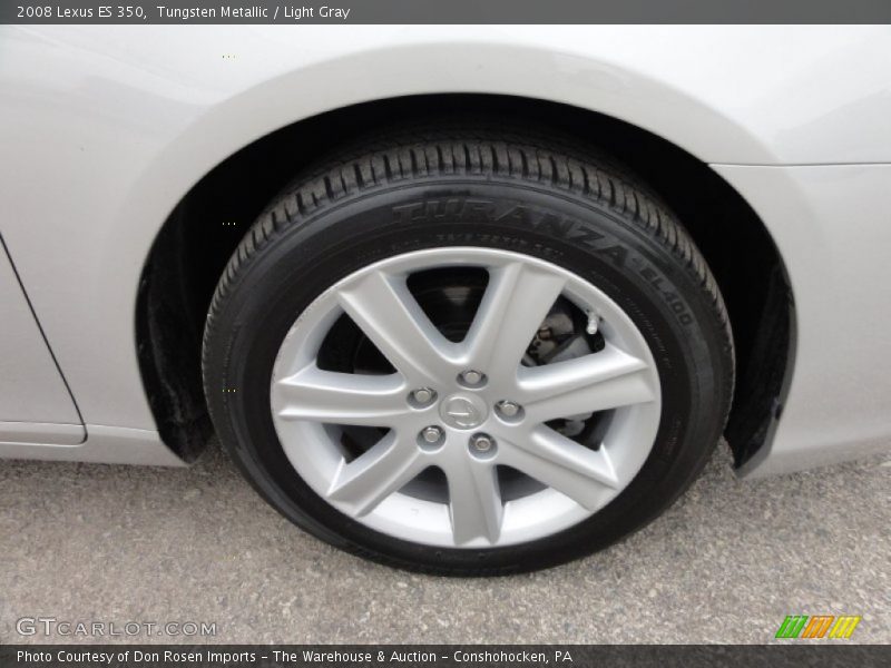 Tungsten Metallic / Light Gray 2008 Lexus ES 350