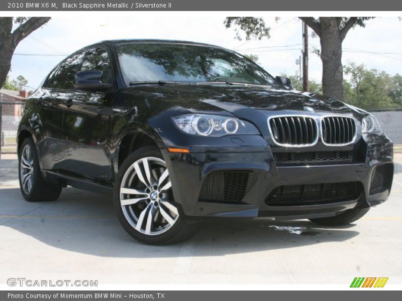 Black Sapphire Metallic / Silverstone II 2010 BMW X6 M