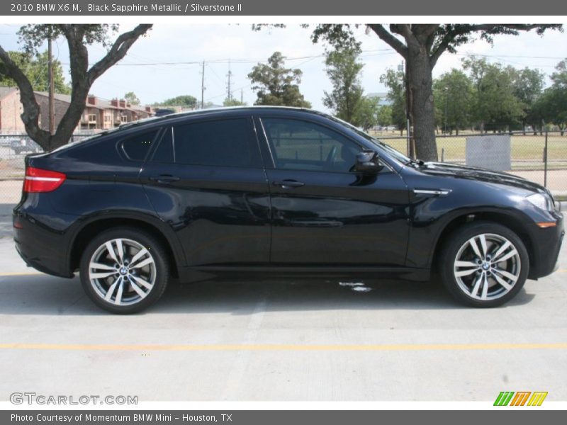 Black Sapphire Metallic / Silverstone II 2010 BMW X6 M