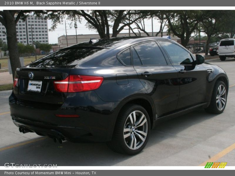 Black Sapphire Metallic / Silverstone II 2010 BMW X6 M