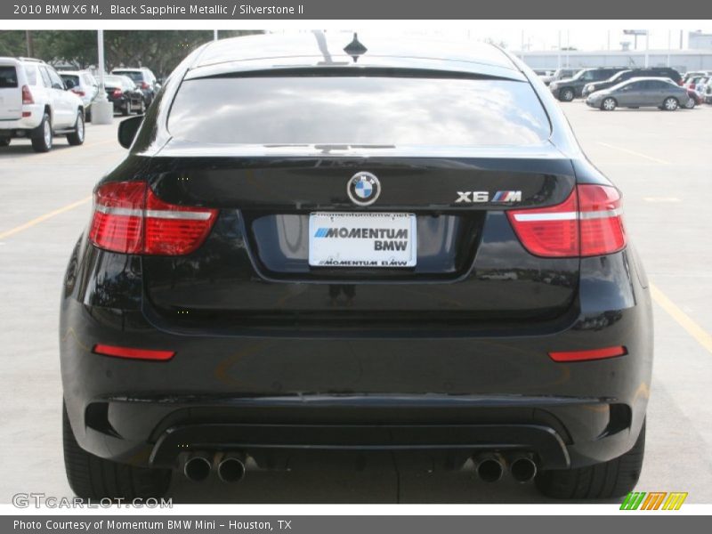 Black Sapphire Metallic / Silverstone II 2010 BMW X6 M
