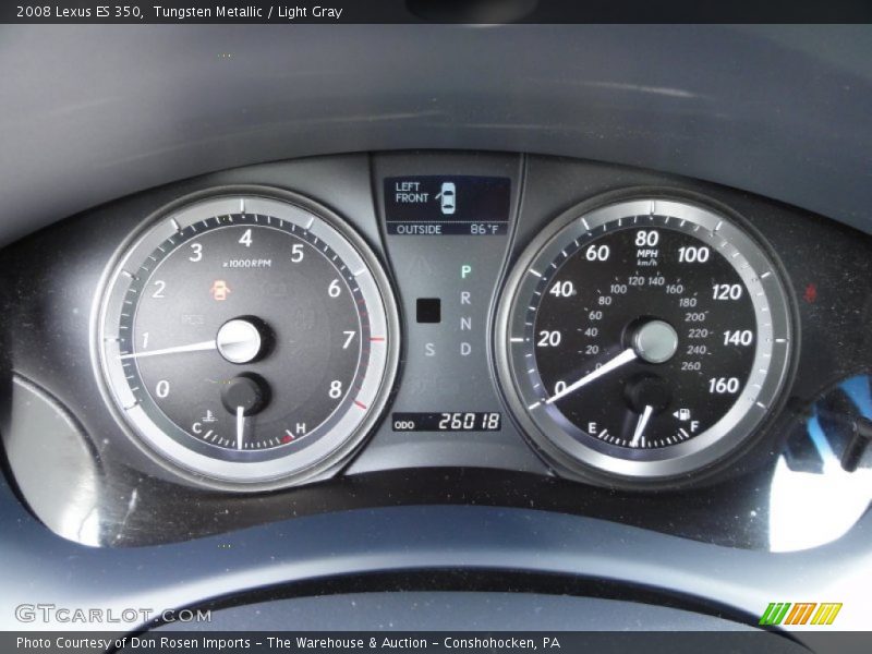 Tungsten Metallic / Light Gray 2008 Lexus ES 350