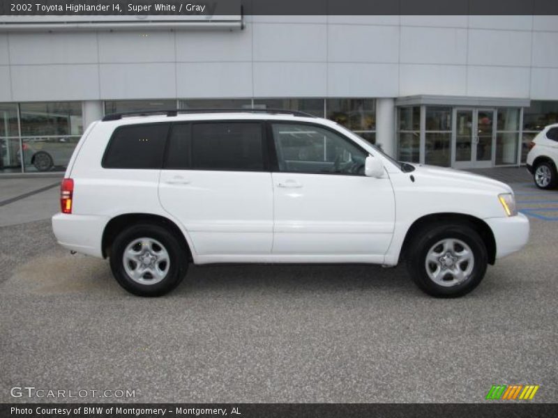 Super White / Gray 2002 Toyota Highlander I4