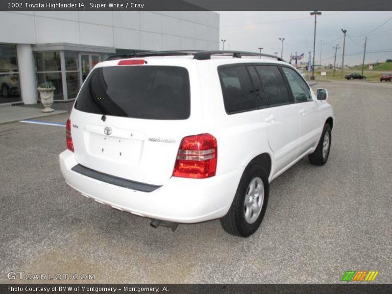 Super White / Gray 2002 Toyota Highlander I4