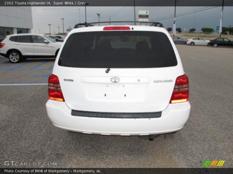 Super White / Gray 2002 Toyota Highlander I4