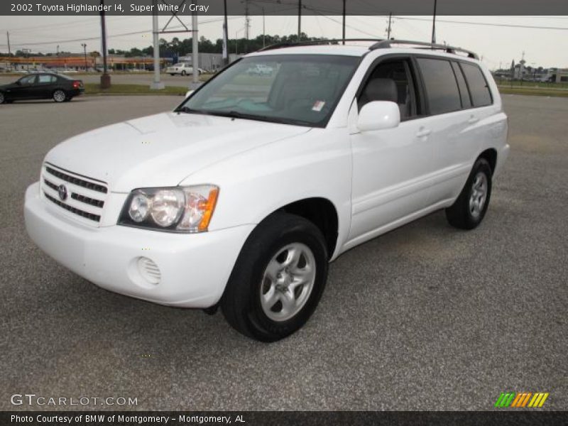 Super White / Gray 2002 Toyota Highlander I4