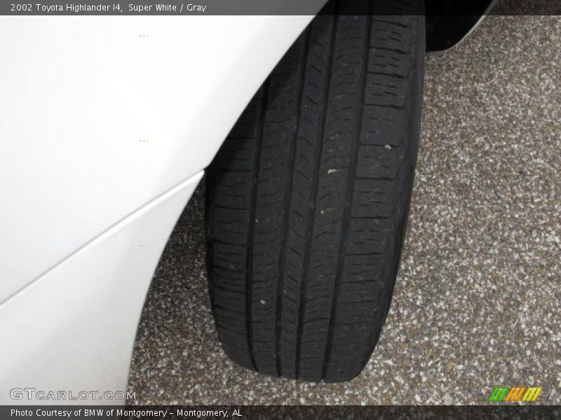 Super White / Gray 2002 Toyota Highlander I4