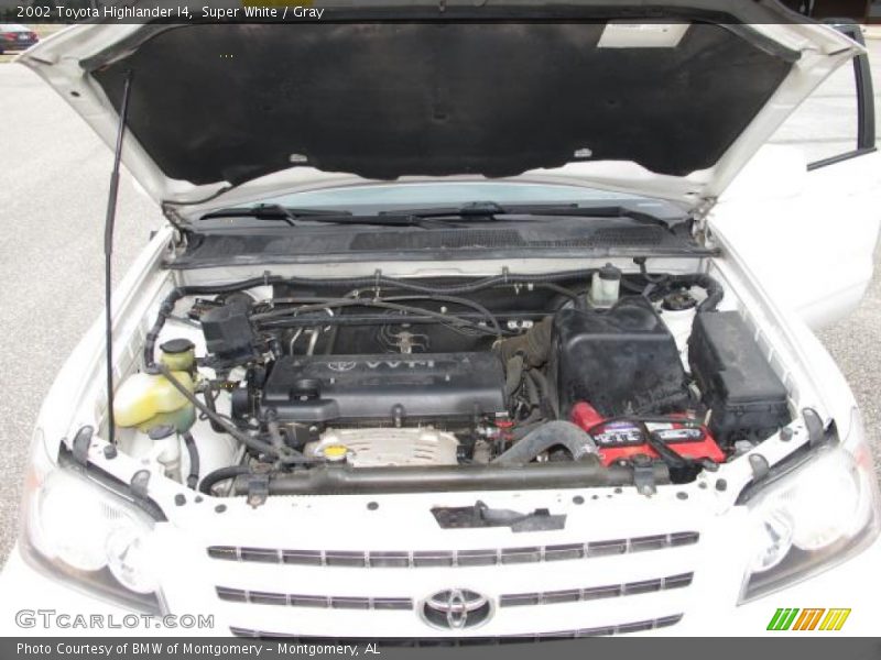 Super White / Gray 2002 Toyota Highlander I4
