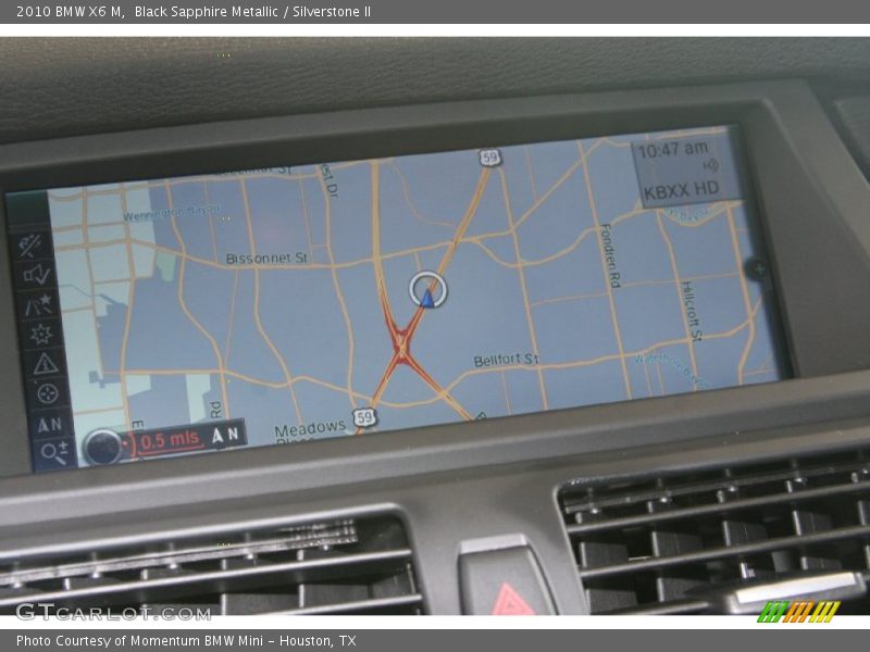 Navigation of 2010 X6 M 