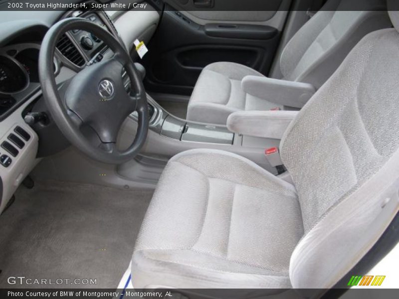 Super White / Gray 2002 Toyota Highlander I4