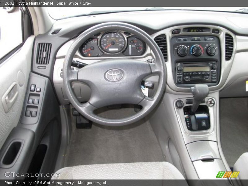 Super White / Gray 2002 Toyota Highlander I4