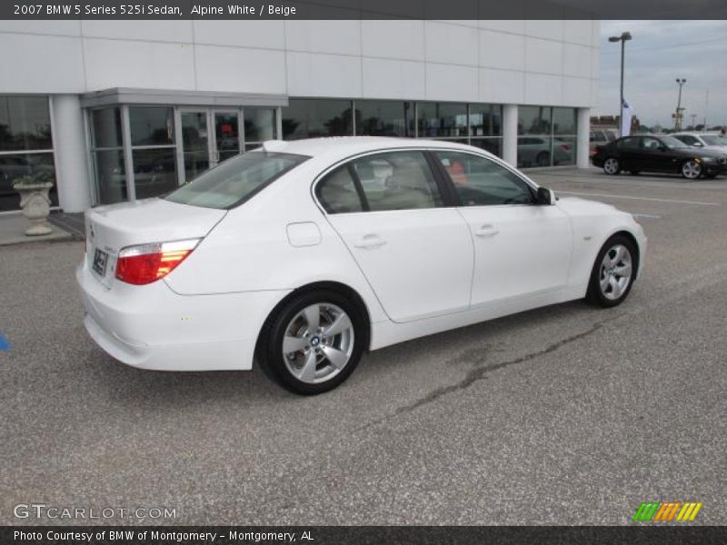 Alpine White / Beige 2007 BMW 5 Series 525i Sedan