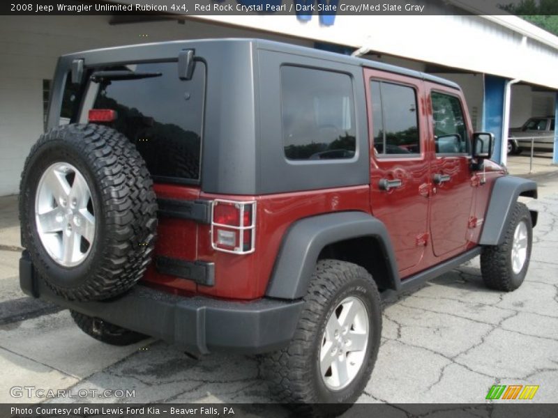 Red Rock Crystal Pearl / Dark Slate Gray/Med Slate Gray 2008 Jeep Wrangler Unlimited Rubicon 4x4