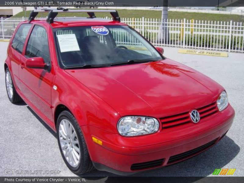 Tornado Red / Black/Grey Cloth 2006 Volkswagen GTI 1.8T