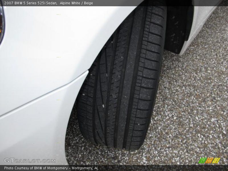 Alpine White / Beige 2007 BMW 5 Series 525i Sedan
