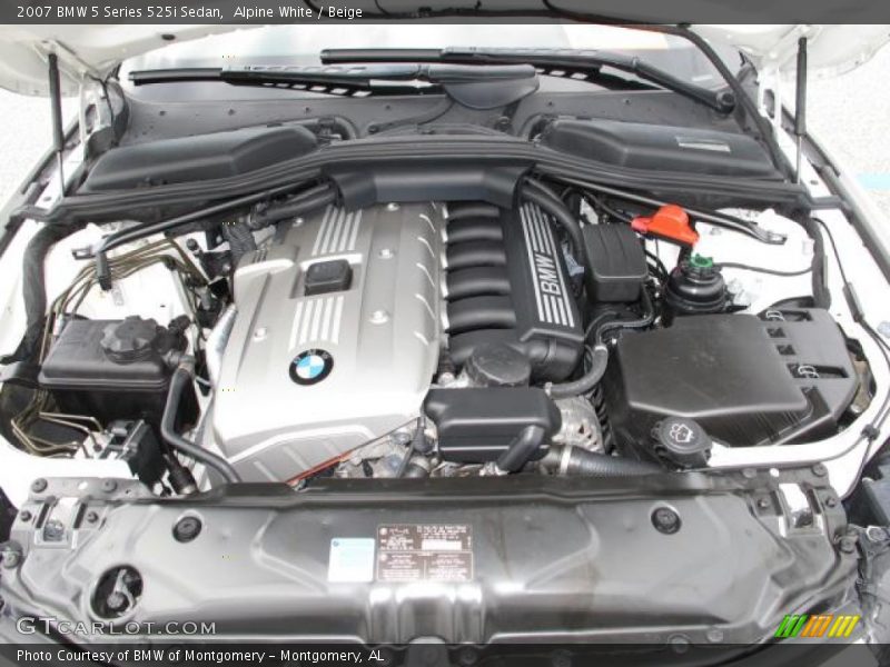 Alpine White / Beige 2007 BMW 5 Series 525i Sedan