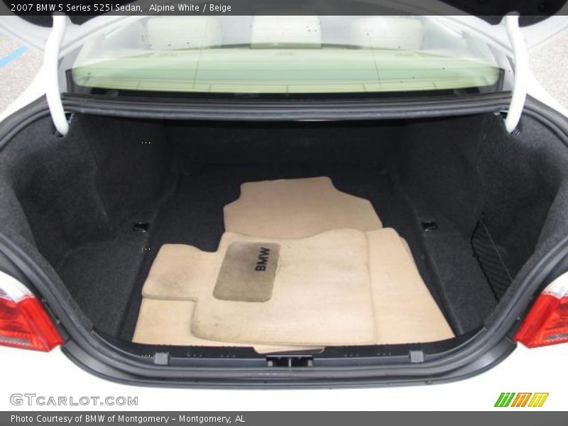 Alpine White / Beige 2007 BMW 5 Series 525i Sedan