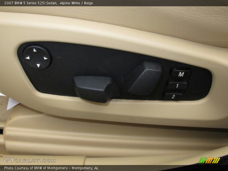 Alpine White / Beige 2007 BMW 5 Series 525i Sedan