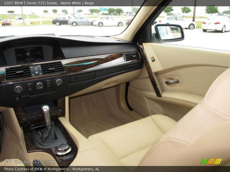 Alpine White / Beige 2007 BMW 5 Series 525i Sedan