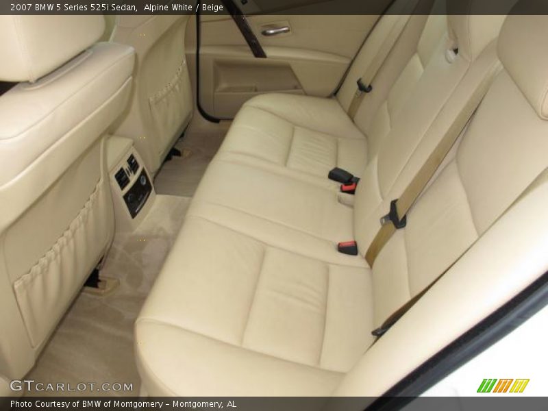 Alpine White / Beige 2007 BMW 5 Series 525i Sedan