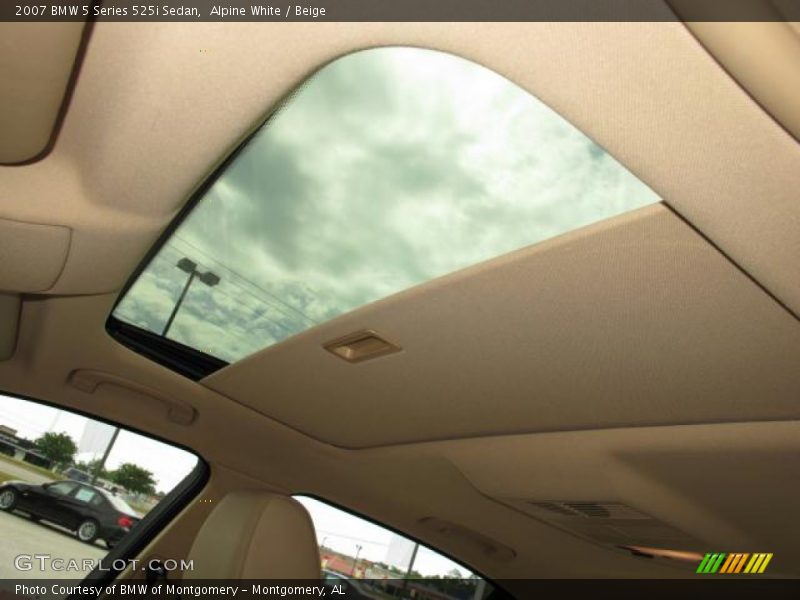 Alpine White / Beige 2007 BMW 5 Series 525i Sedan