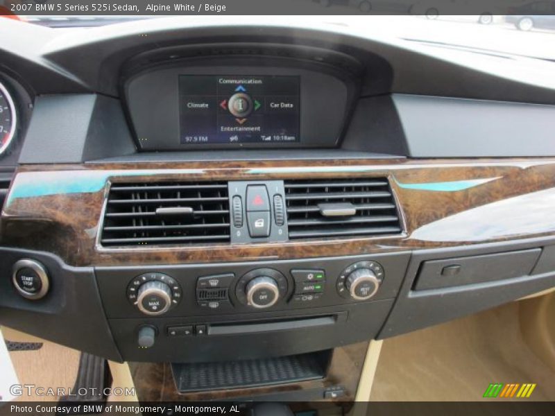 Alpine White / Beige 2007 BMW 5 Series 525i Sedan