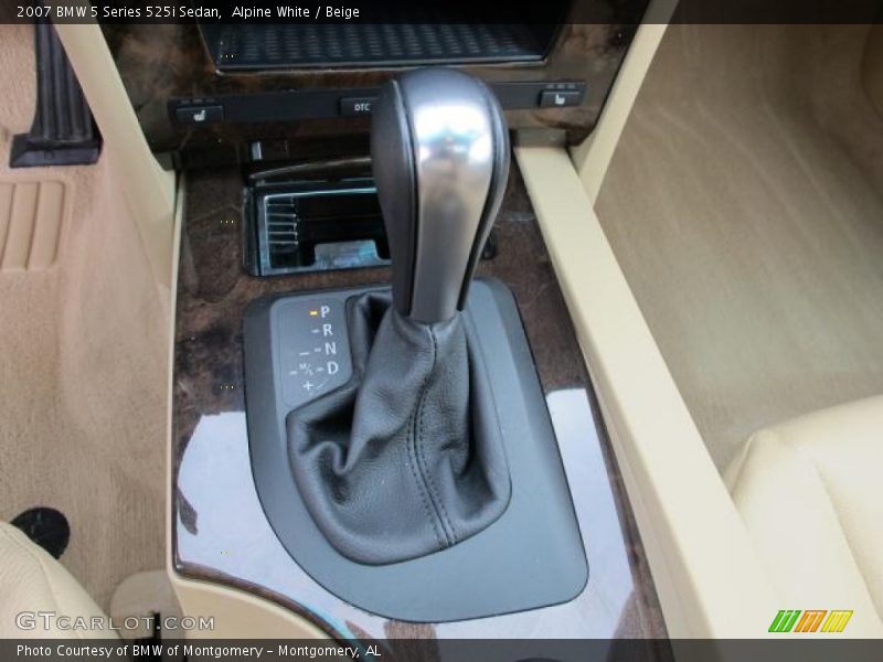 Alpine White / Beige 2007 BMW 5 Series 525i Sedan