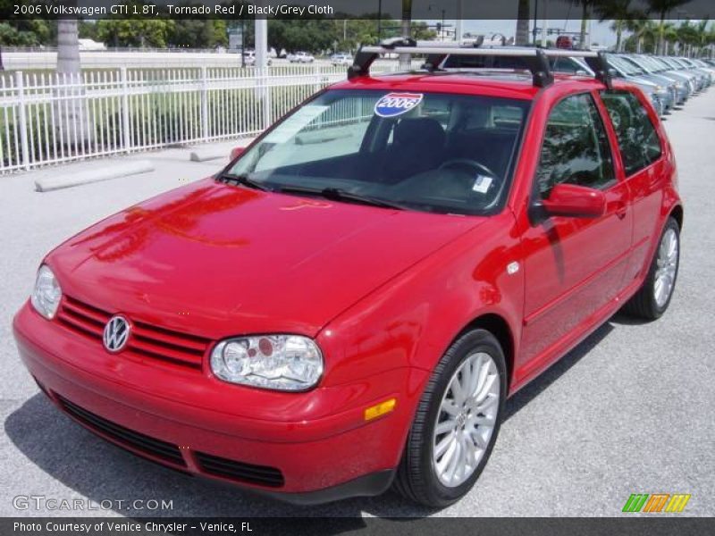 Tornado Red / Black/Grey Cloth 2006 Volkswagen GTI 1.8T