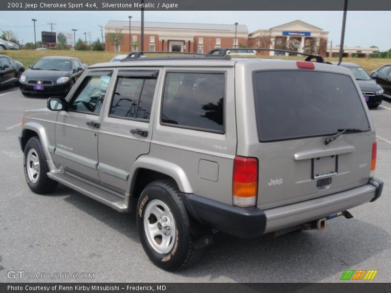 Silverstone Metallic / Agate 2001 Jeep Cherokee Sport 4x4