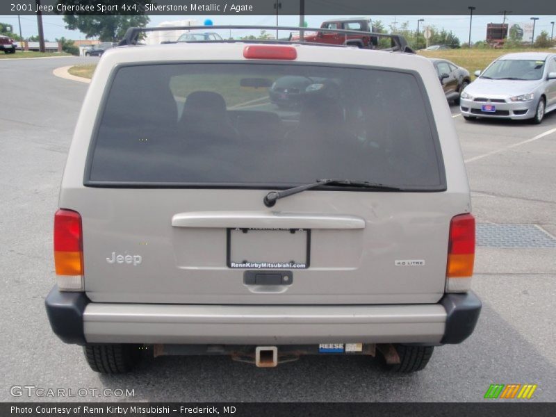 Silverstone Metallic / Agate 2001 Jeep Cherokee Sport 4x4