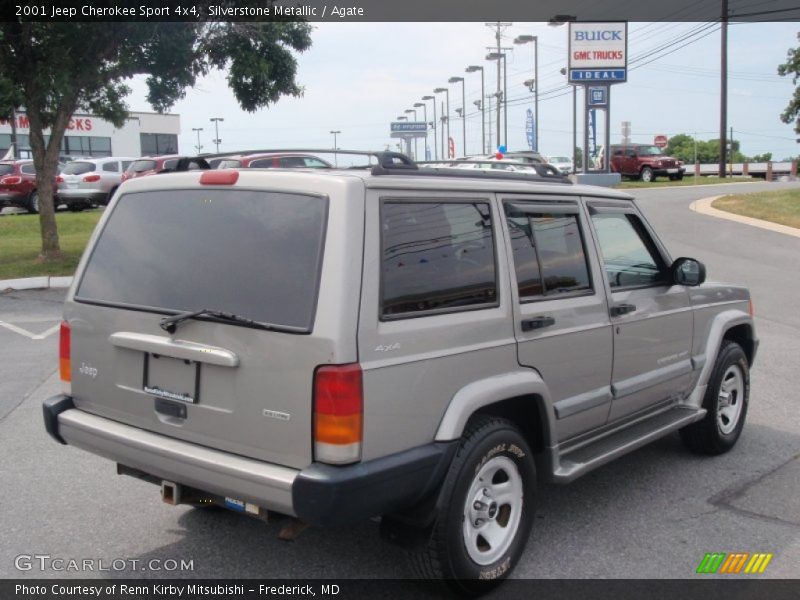 Silverstone Metallic / Agate 2001 Jeep Cherokee Sport 4x4