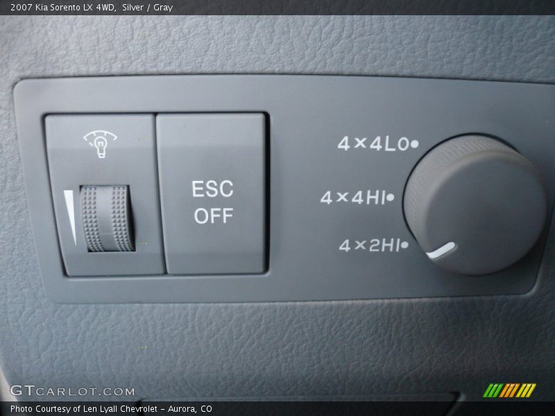 Controls of 2007 Sorento LX 4WD