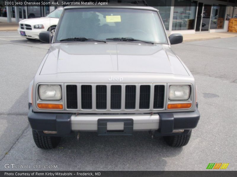 Silverstone Metallic / Agate 2001 Jeep Cherokee Sport 4x4