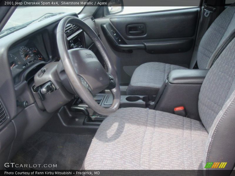 Silverstone Metallic / Agate 2001 Jeep Cherokee Sport 4x4