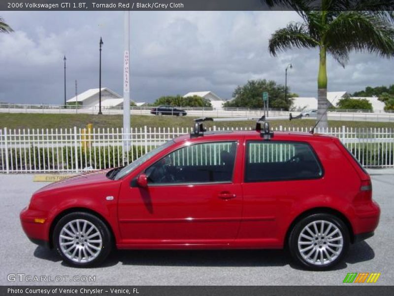 Tornado Red / Black/Grey Cloth 2006 Volkswagen GTI 1.8T