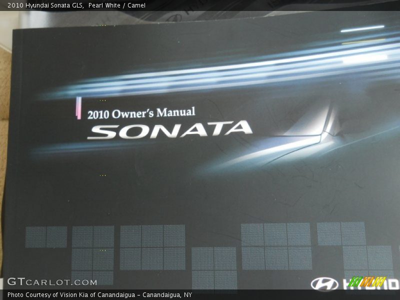 Pearl White / Camel 2010 Hyundai Sonata GLS