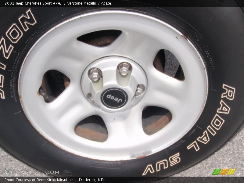 Silverstone Metallic / Agate 2001 Jeep Cherokee Sport 4x4