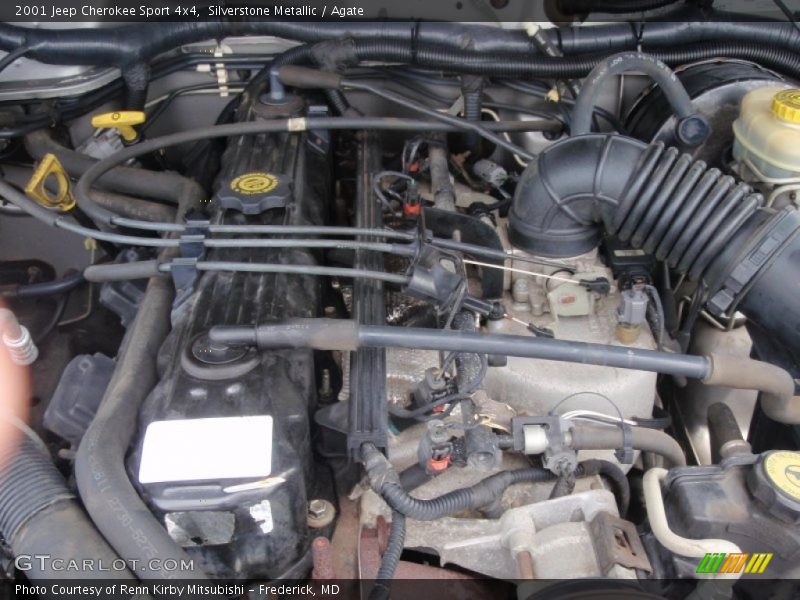 Silverstone Metallic / Agate 2001 Jeep Cherokee Sport 4x4