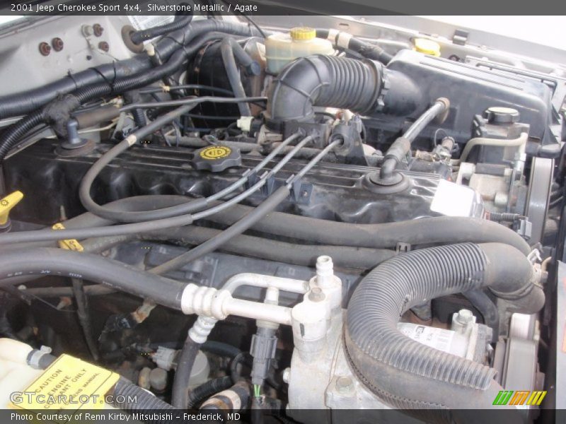 Silverstone Metallic / Agate 2001 Jeep Cherokee Sport 4x4
