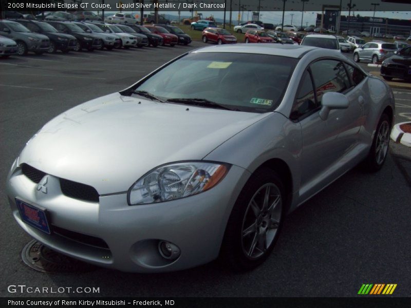 Liquid Silver Metallic / Dark Charcoal 2008 Mitsubishi Eclipse GT Coupe